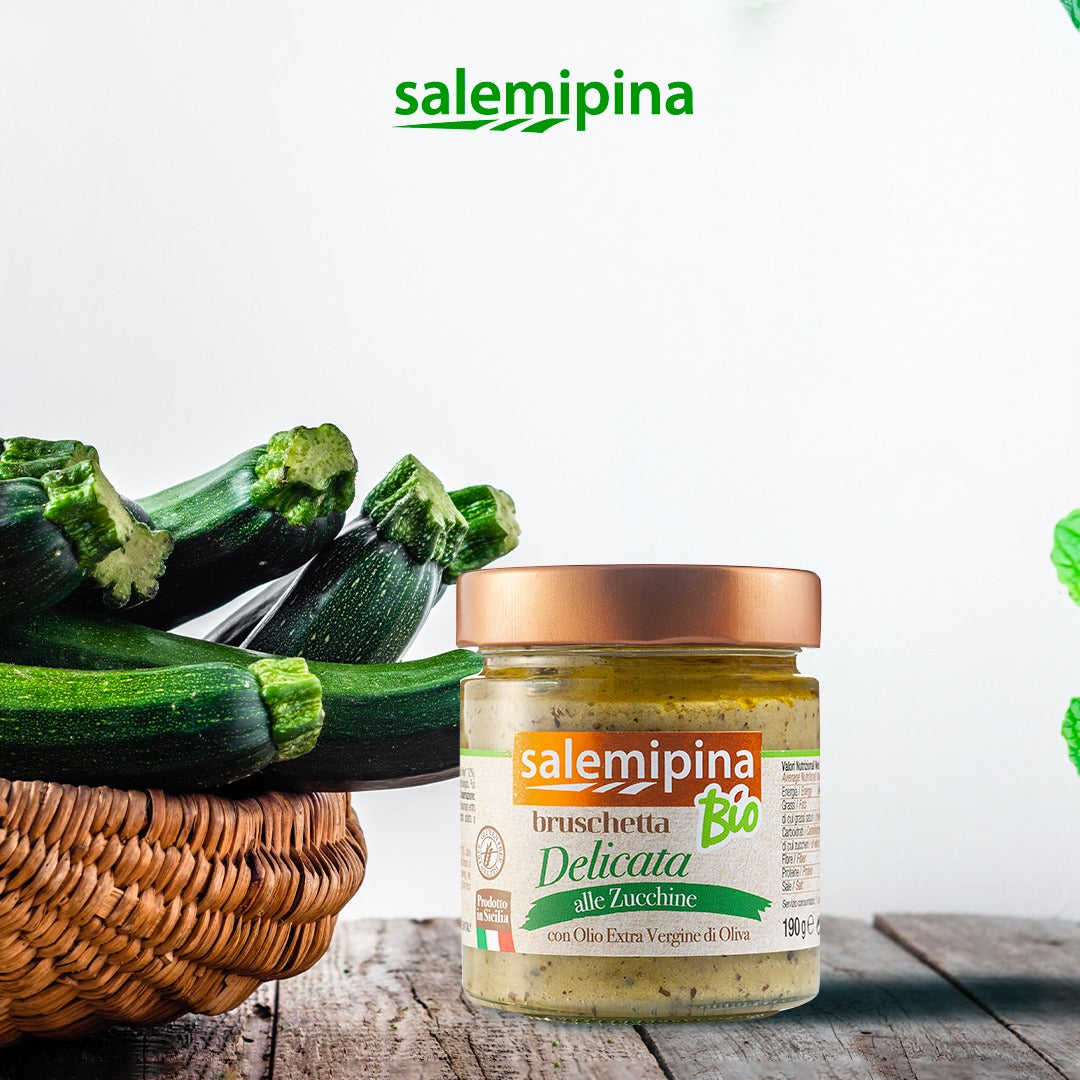 Bruschetta Salsa cu Dovlecei BIO Vegana, SalemiPina, 190 gr