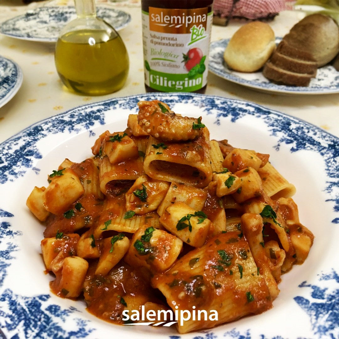 Salsa BIO din Roșii Cherry, Ulei de măsline Extravirgin, SalemiPina, 330 gr