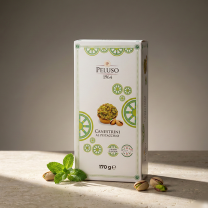 Fursecuri cu Crema de Fistic, Artizanale, Canestrini, PELUSO 170 gr