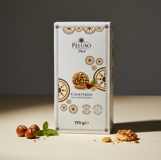 Fursecuri cu Crema de Alune de Padure, Artizanale, Canestrini, PELUSO 170 gr