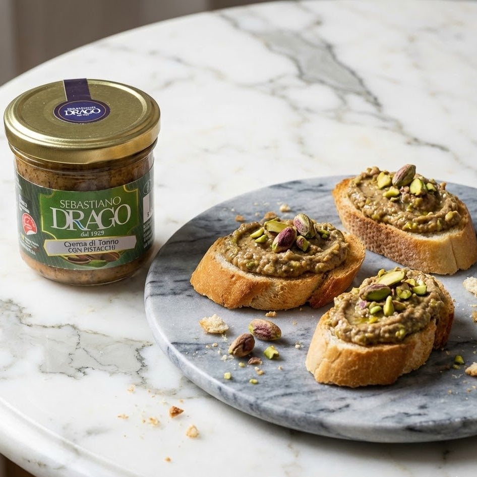 crema pate ton cu fistic tartinabila drago