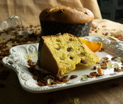 PANETTONE Artizanal Sicilian, cu Fructe Confiate Portocale, Cedru si Stafide, PELUSO, 1 Kg