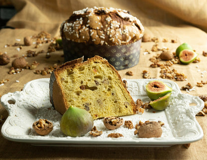 PANETTONE Artizanal Sicilian, cu Nuci Smochine si Muscat, PELUSO, 1 Kg