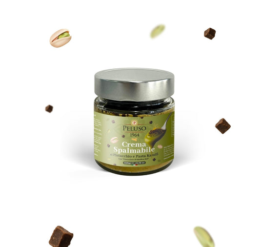 Crema DUBAI Style de Fistic, Ciocolata Modica si Kataif, PELUSO 200 gr