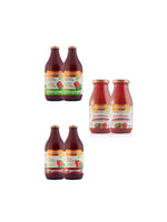 Set Sosuri BIO de Rosii x 6: Sos Arrabbiata x 2; Salsa rosii Cherry x 2; Salsa cu Ardei Peperoni x 2, Salemipina