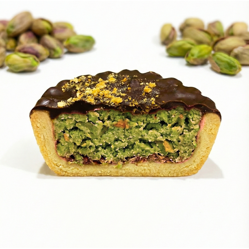 Biscuiti DUBAI COOKIES cu Fistic, Ciocolata si Kataif, PELUSO 230 GR