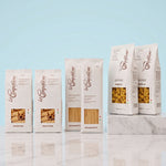 Set Paste 500 gr x 6 din Grau Dur Italian  - Rigatoni x 2; Fusilli x 2; Spaghetti x 2, La Campofilone