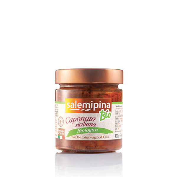 caponata, caponata siciliana, caponata la borcan, caponata bio, caponata salemipina, aperitiv legume borcan.