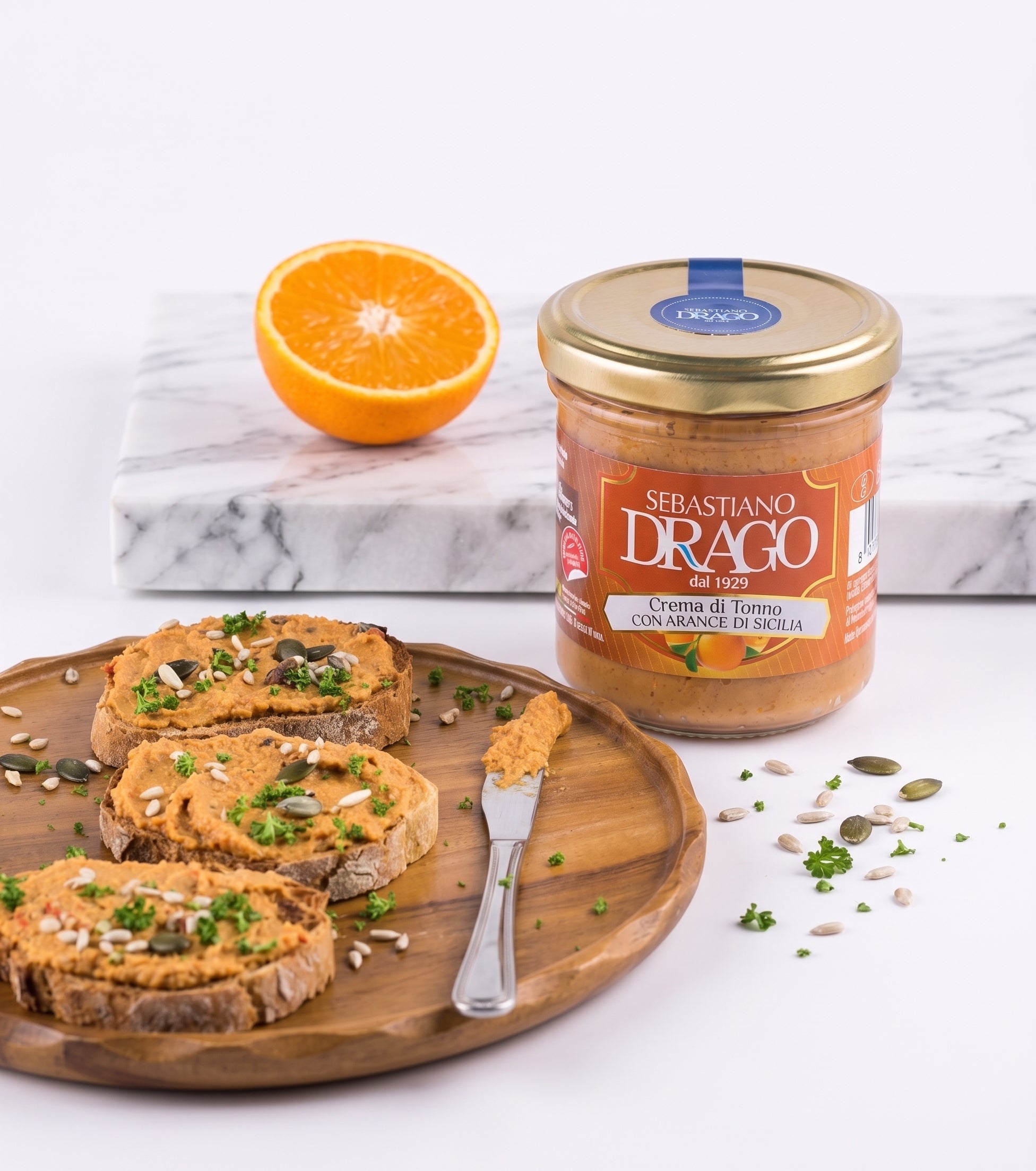 pate de ton cu portocale italia drago