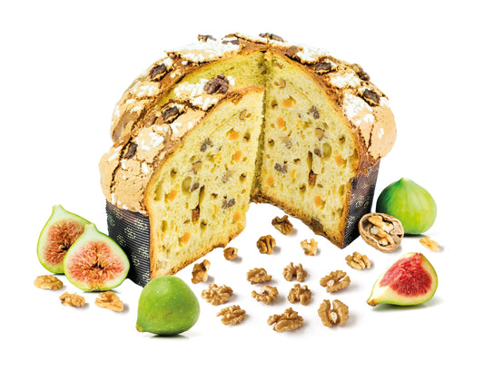 PANETTONE Artizanal Sicilian, cu Nuci Smochine si Muscat, PELUSO, 1 Kg