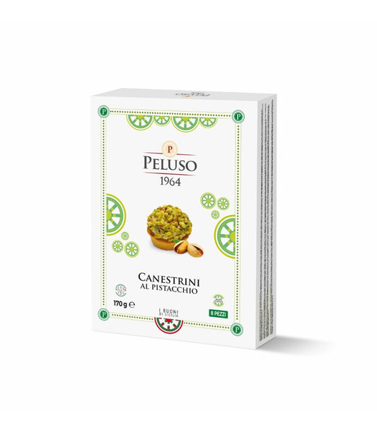 Fursecuri cu Crema de Fistic, Artizanale, Canestrini, PELUSO 170 gr