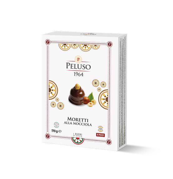 Fursecuri Moretti cu Crema de Alune de Padure, Artizanale, PELUSO 170 gr