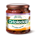 Masline Negre Siciliene, in ulei, Ortoledda, 280 gr
