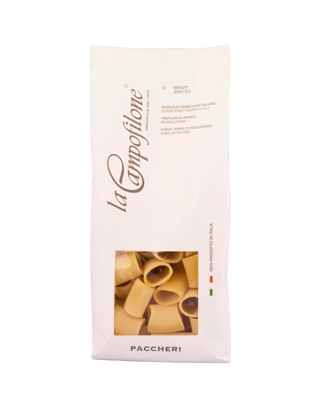 Paccheri paste italiene artizanale grau dur