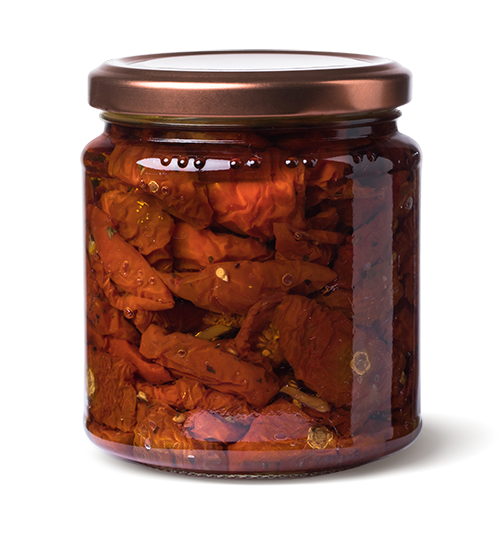 Rosii Cherry Uscate la Soare, in ulei, Sicilia, Ortoledda, 280 gr