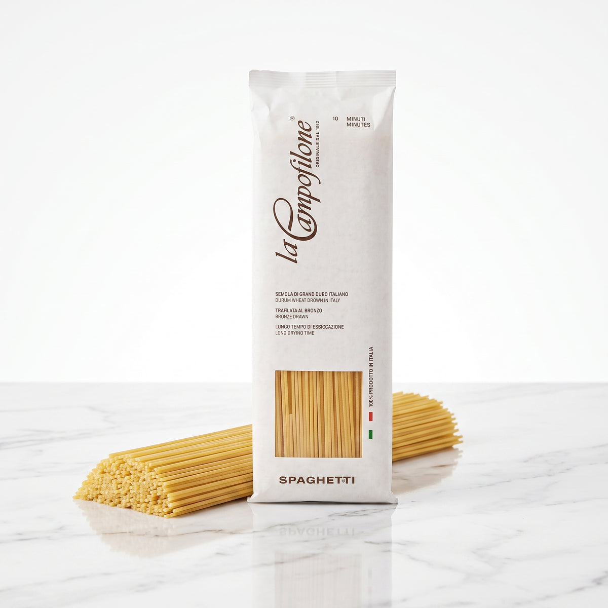 Set Paste 500 gr x 6 din Grau Dur Italian  - Rigatoni x 2; Fusilli x 2; Spaghetti x 2, La Campofilone